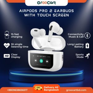 Airpods Pro 2 Earbuds With Touch Screen Case Touch Control Fast Charging