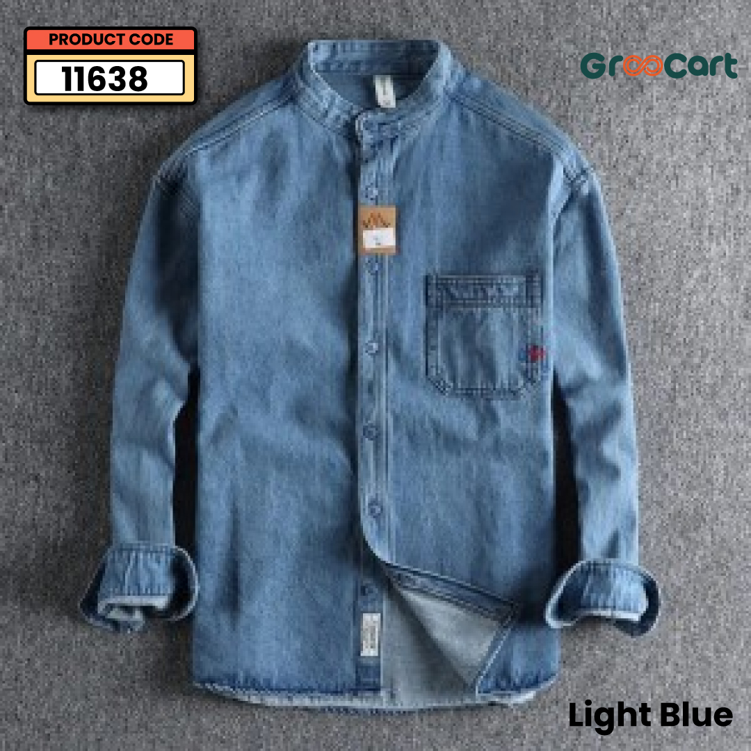 Full Sleeve Denim Shirt | ক্লাসি স্টাইল ও আরামের সেরা কম্বিনেশন - Image 3