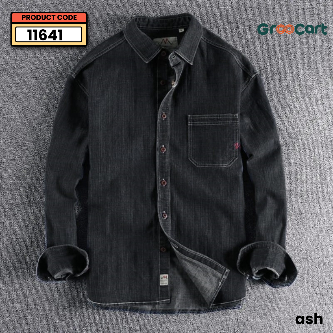 Full Sleeve Denim Shirt | ক্লাসি স্টাইল ও আরামের সেরা কম্বিনেশন - Image 7
