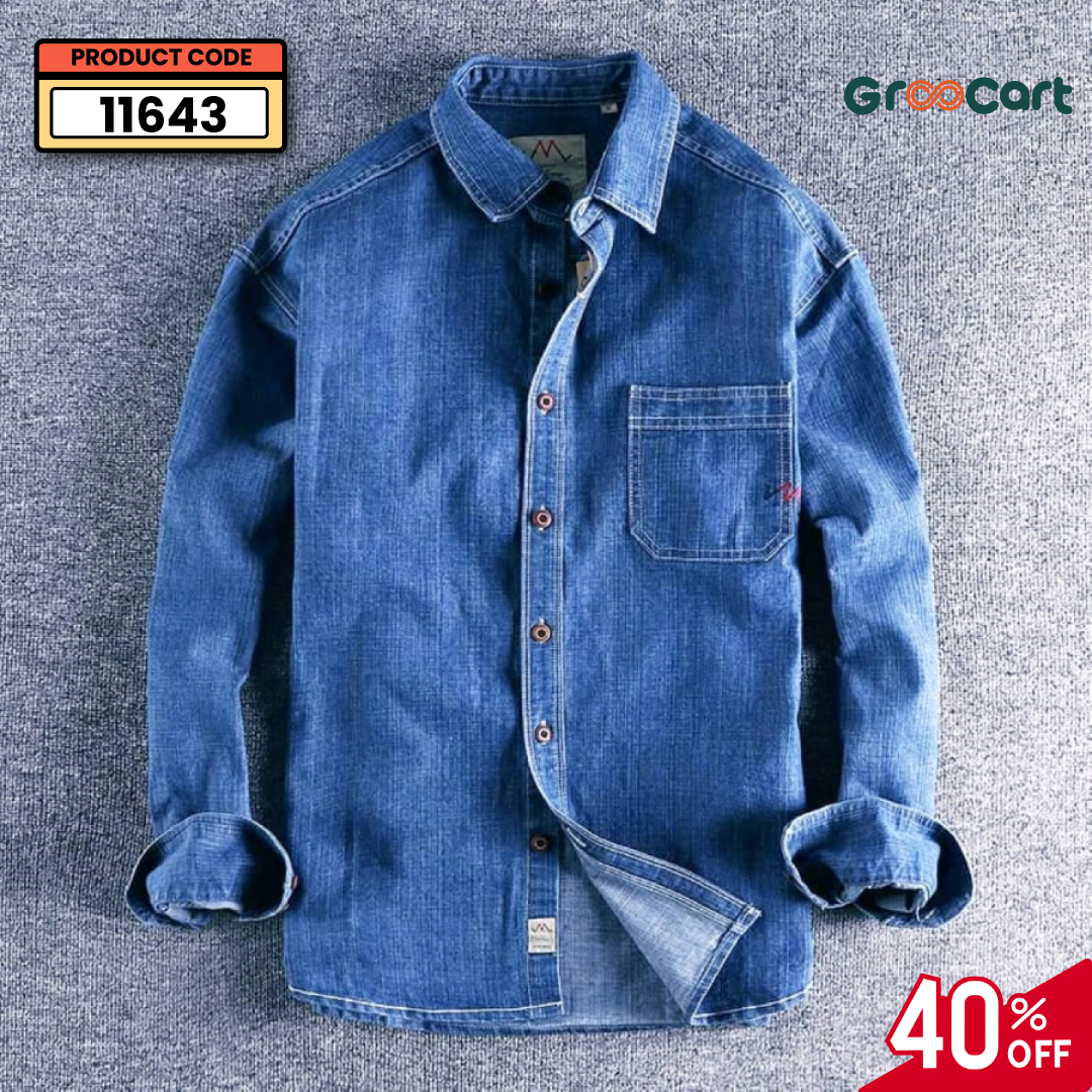 Full Sleeve Denim Shirt | ক্লাসি স্টাইল ও আরামের সেরা কম্বিনেশন